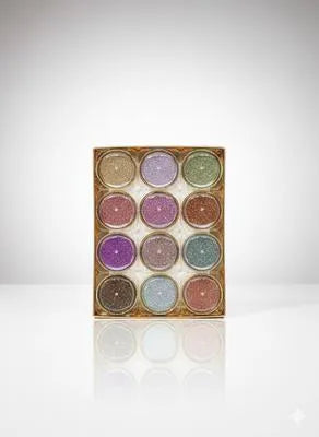 12 pcs pot Eyeshadow Glitter Face Hair Body Nail Glitter