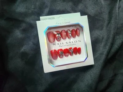 Professional Manicure Fake Nails - 1 Pack No-Chip Acrylic Nails in Beige