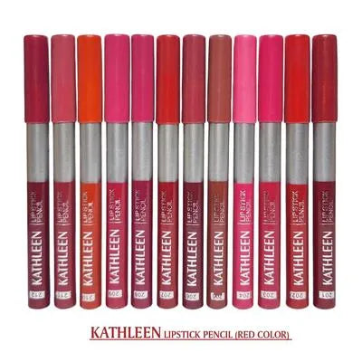 Kathleen High Pigmented Eyeliner & Lip Liner Pencil, 12 pencils, Smooth Texture