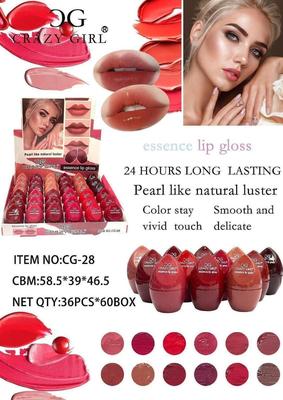 2 Pcs Egg Shaped Lip Gloss