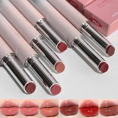6 Pcs High Pigmented Liquid Velvet Matte Lipsticks in Shades of Red & Pink