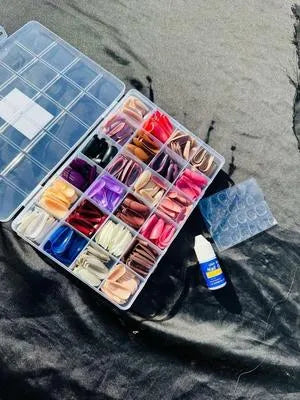 576 Pcs Artificial Nails With Free Glue, Buy 1 Get 1 Free