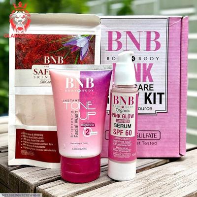 Whitening And Brightening Facial Kit - 1 Set with Smooth Cream, 200ml
