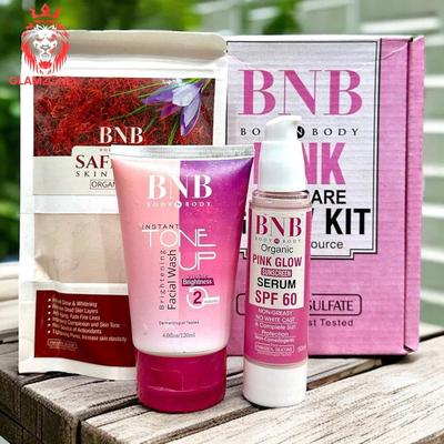 Whitening And Brightening Facial Kit - 1 Set with Smooth Cream, 200ml